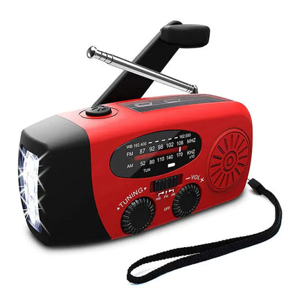 Portable Emergency Radio LED Flashlight Flashlight Pioneer Kitty Market Red  