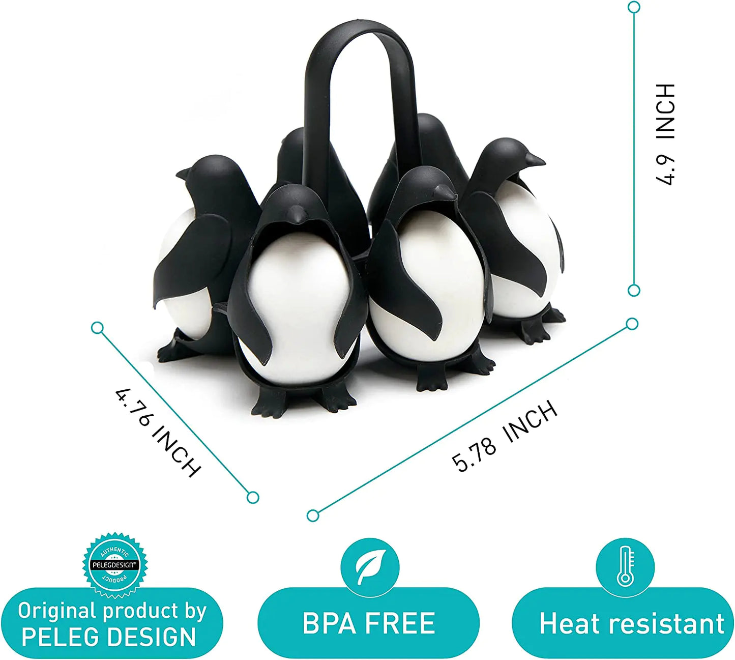 Penguin-Shaped Boiled Egg Cooker kitchen gadget Pioneer Kitty Market   