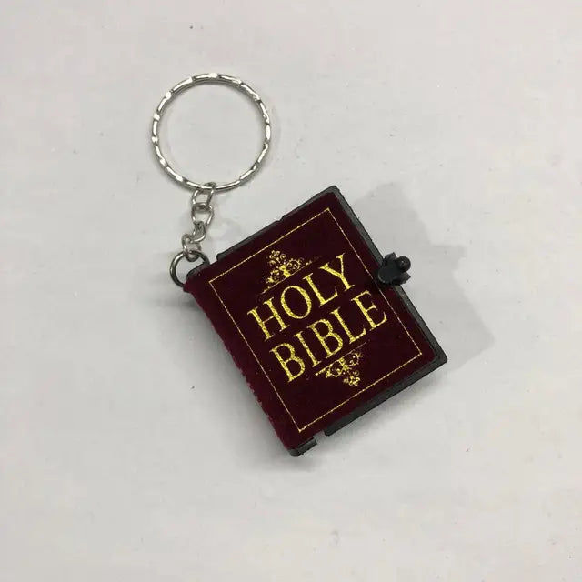 Mini Holy Bible Keychain Book Pendant keychain Pioneer Kitty Market   