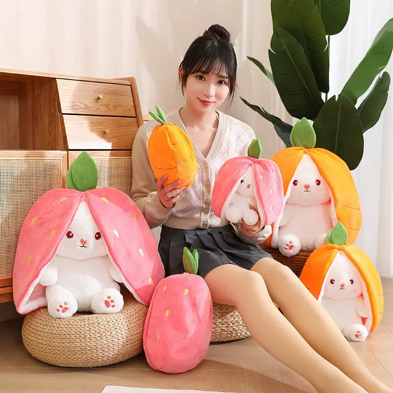 Kawaii Fruit Plush Bunny Stuffed Toy Pioneer Kitty Market