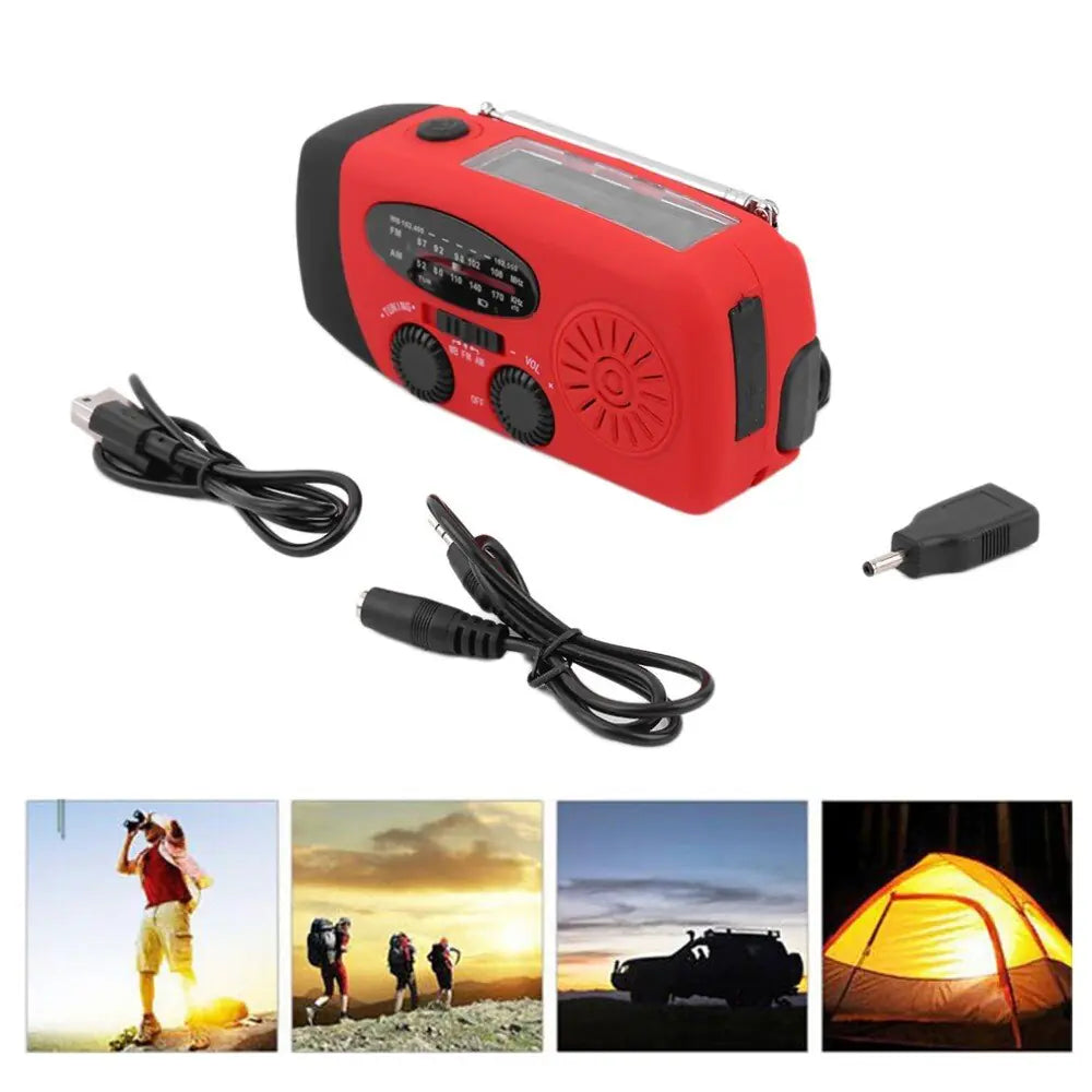 Portable Emergency Radio LED Flashlight Flashlight Pioneer Kitty Market   