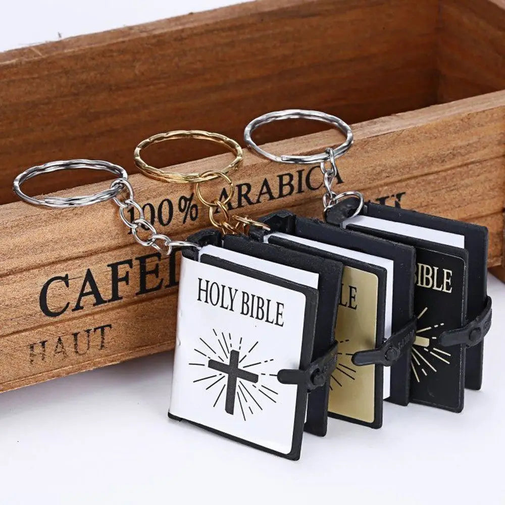 Mini Holy Bible Keychain Book Pendant keychain Pioneer Kitty Market   