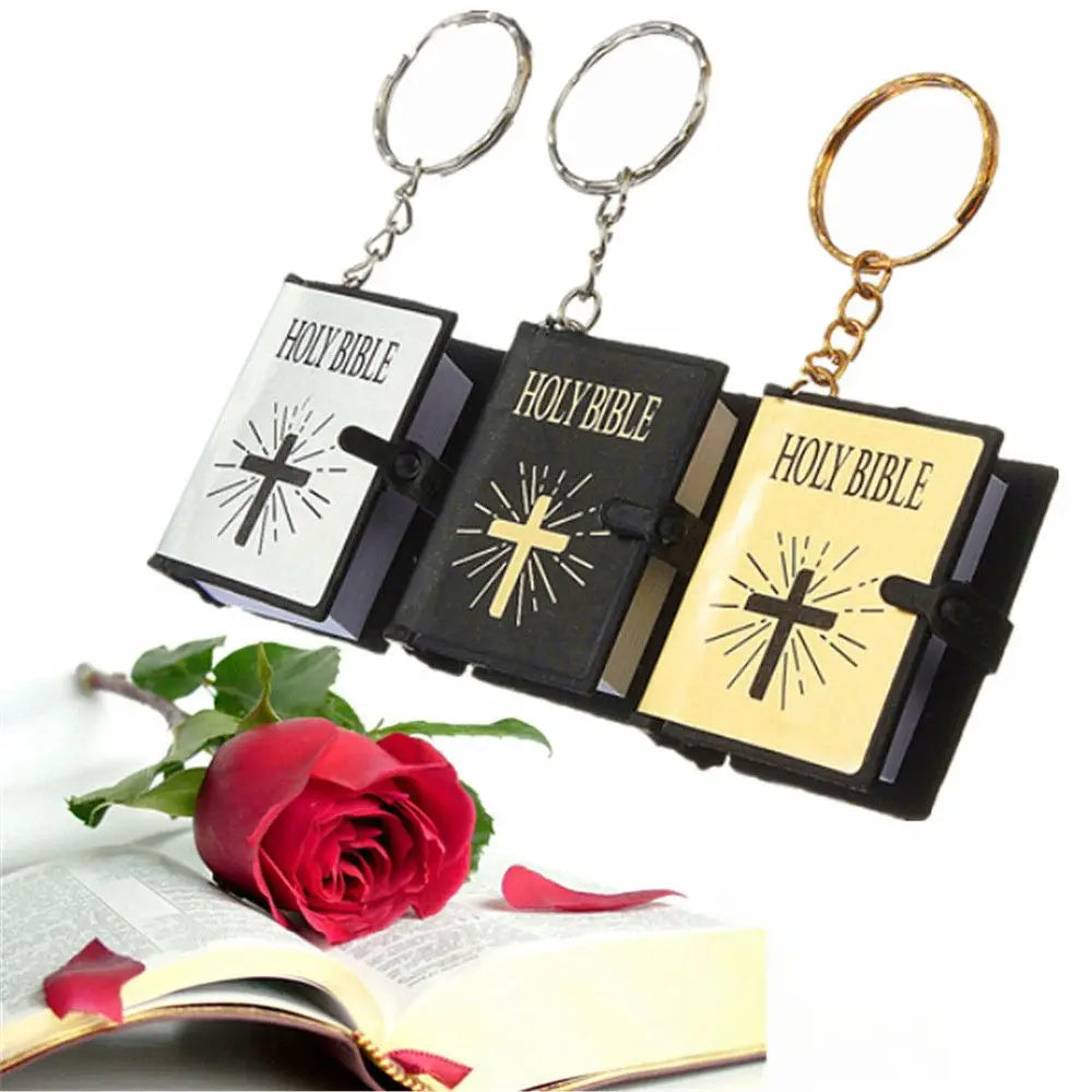 Mini Holy Bible Keychain Book Pendant keychain Pioneer Kitty Market   