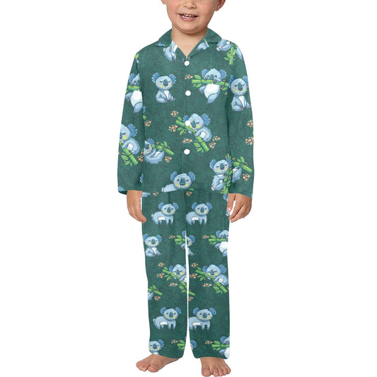 Sleepy Koala Kid's Pajama Set Little Boys' V-Neck Long Pajama Set (Sets 02) e-joyer   