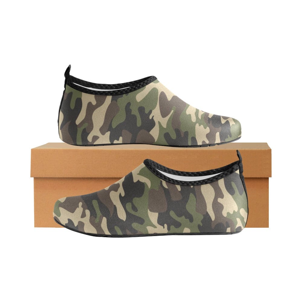 Camouflage Men's Slip-On Water Shoes Men's Slip-On Water Shoes (056) e-joyer   