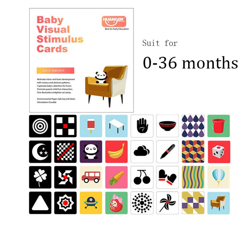 Montessori Baby Toys Black & White Baby & Toddler Flash Cards Baby & Toddler Pioneer Kitty Market   