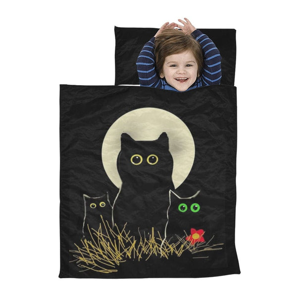 Night Cats Kid's Sleeping Bag