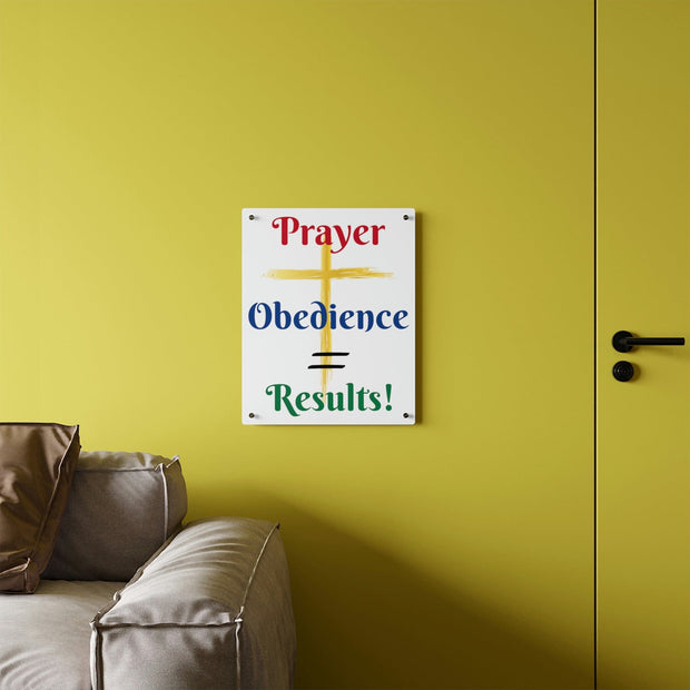 Prayer and Obedience Acrylic Wall Art