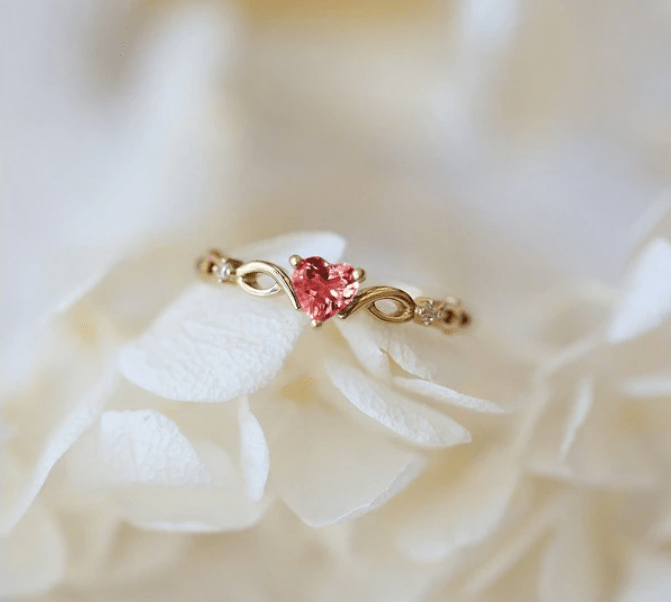 Women's Huitan Simple Heart Ring Jewelry Pioneer Kitty Market   