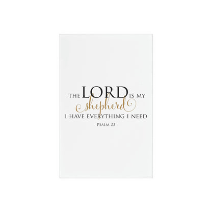 The Lord is My Shepherd Acrylic Sign with Wooden Stand Home Decor Printify 5.1" x 7.9"  