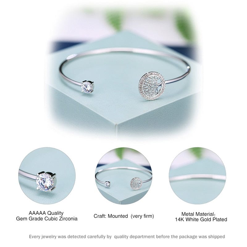 Women's Christian Tree Of Life Luxury Bracelet Jewelry Pioneer Kitty Market   