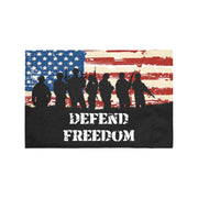 USA Defend Freedom Motorcycle Flag (Twin Sided)