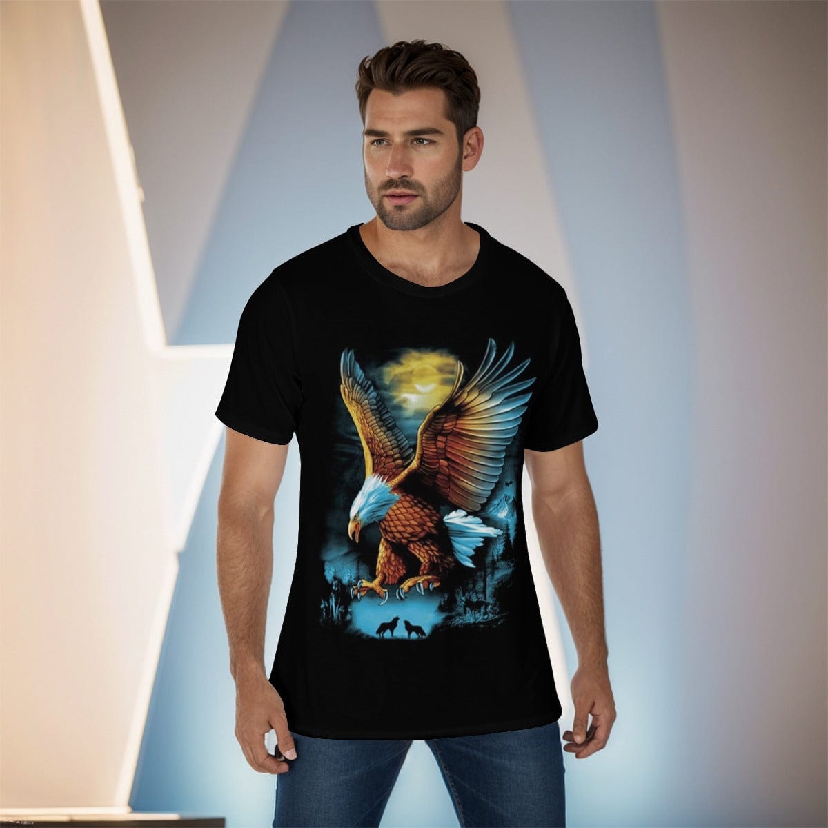 Men's Flying Eagle Jersey T-Shirt  Yoycol XS  