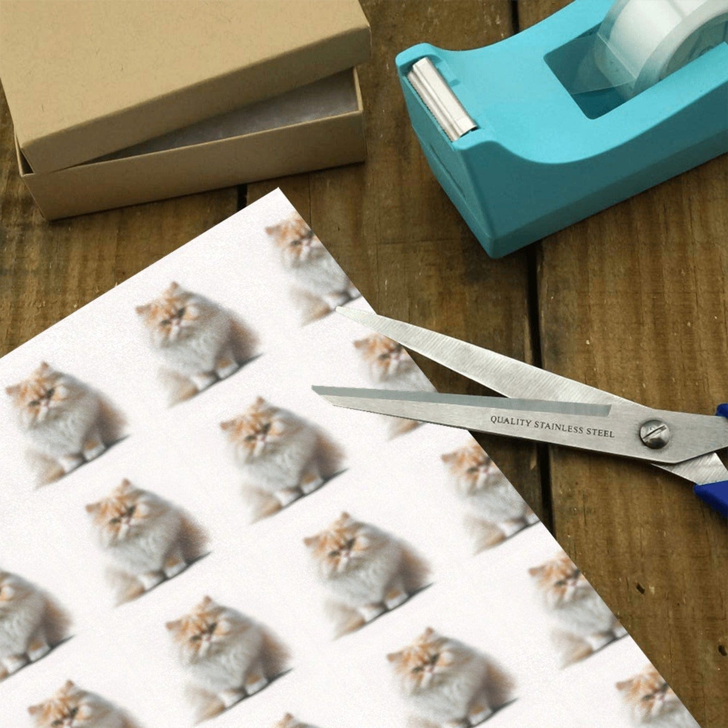 Meowsers Cat Theme Gift Wrapping Paper Roll