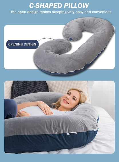 Maternal Instincts C-Shaped Body Pregnancy Pillow