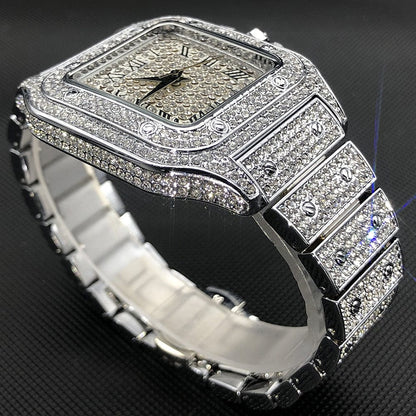 Men's Gold or Silver Square Luxury Watch by Miss Fox