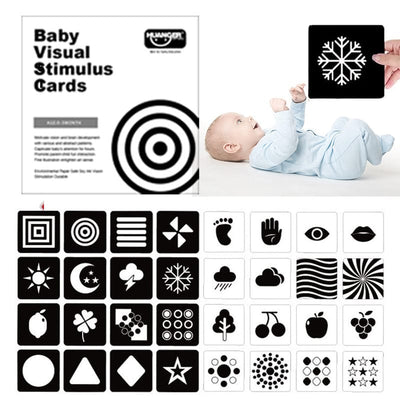 Montessori Baby Toys Black & White Baby & Toddler Flash Cards
