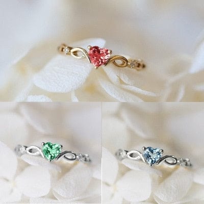 Women's Huitan Simple Heart Ring