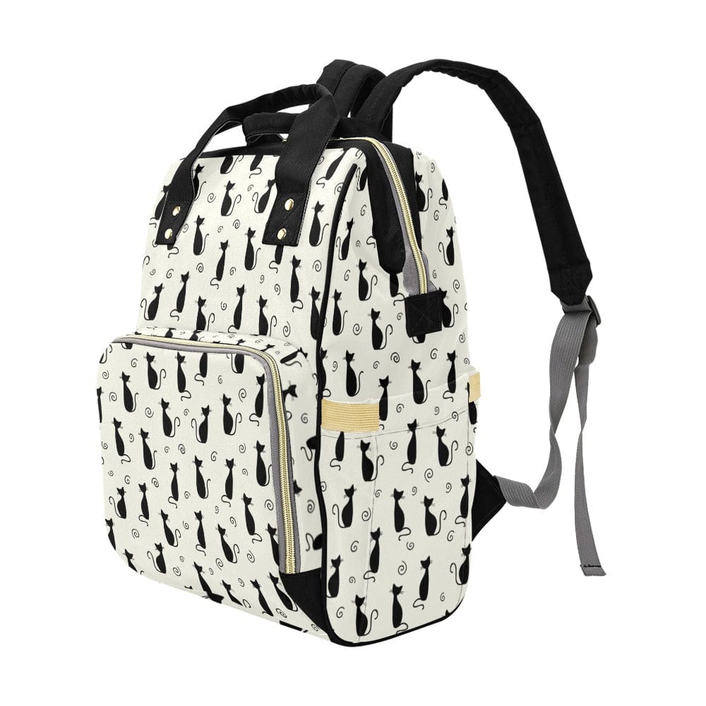 Silo Black Cat Multifunctional Diaper Backpack Bag Diaper Backpack (1688) Pioneer Kitty Market   