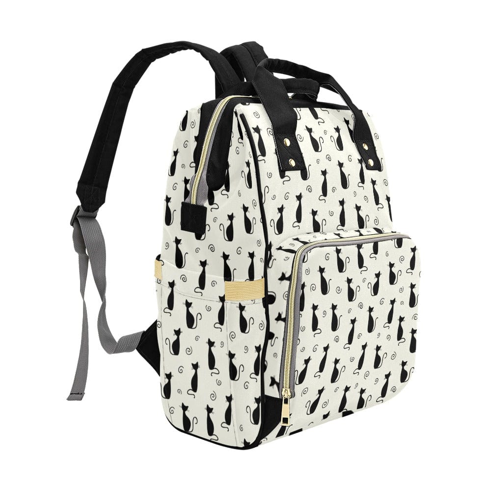 Silo Black Cat Multifunctional Diaper Backpack Bag Diaper Backpack (1688) e-joyer   