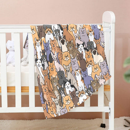 World of Cats Baby Blanket