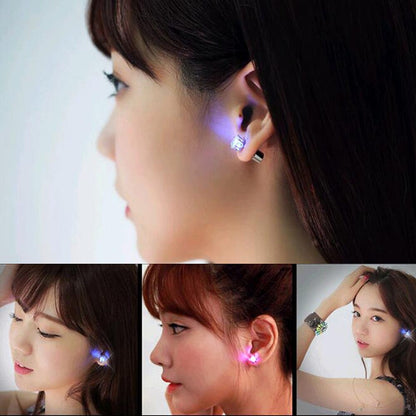 Light Me Up Women's LED Glowing Crystal Earrings Jewelry Pioneer Kitty Market   