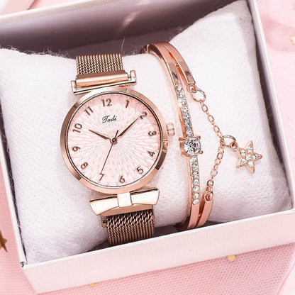 Women's Luxury Magnetic Quartz Bracelet Watch  Pioneer Kitty Market   