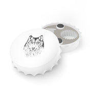 Ghostly Wolf Bottle Opener