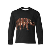 Abstract Elephant Kid's Sweatshirt Long Sleeve Shirt
