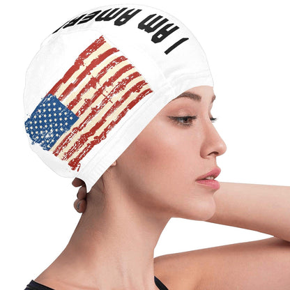 I Am American Swim Cap Swim Cap Pioneer Kitty Market   