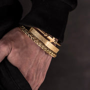 Men's Christian Cross Spanish Carving Bracelet Set