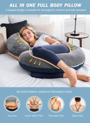 Maternal Instincts C-Shaped Body Pregnancy Pillow
