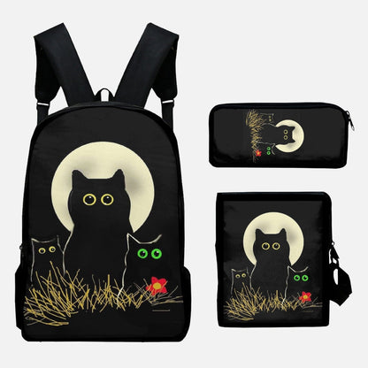 Night Cats Backpack Set