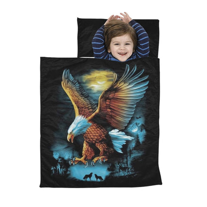 Fly-In Eagle Kid's Sleeping Bag Bedding Set interestprint   