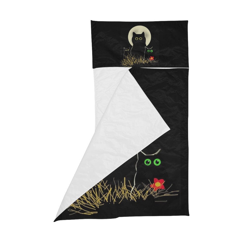 Night Cats Kid's Sleeping Bag Blankets interestprint   