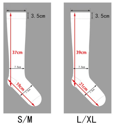 Men and Women Gradient Color Design Compression Socks