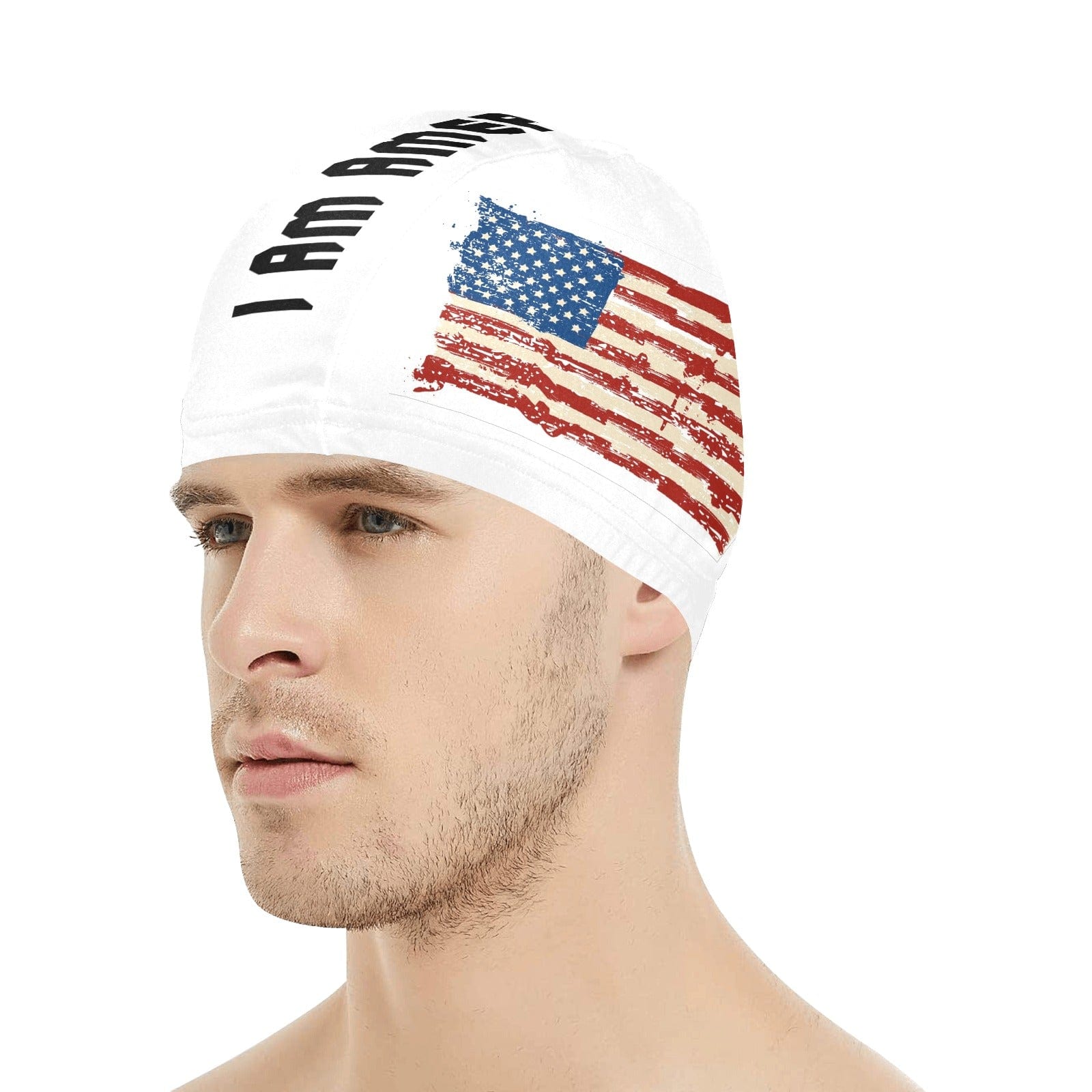 I Am American Swim Cap Swim Cap Pioneer Kitty Market   