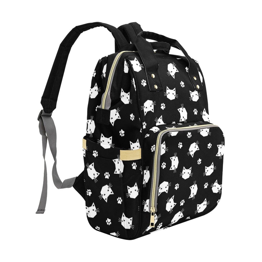 Kitty Whiskers Multifunctional Diaper Backpack Multi-Function Diaper Backpack/Diaper Bag (Model 1688)