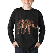 Abstract Elephant Kid's Sweatshirt Long Sleeve Shirt