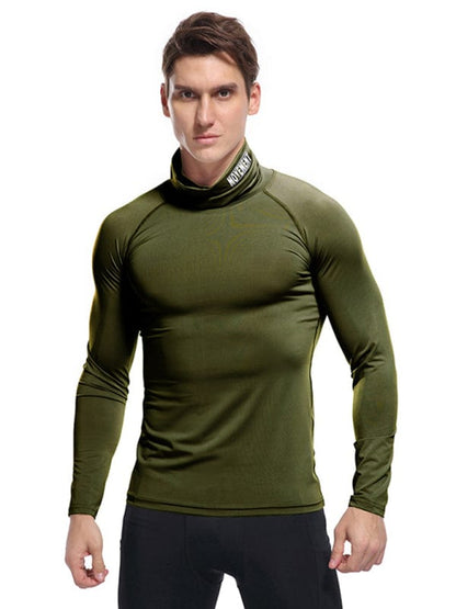 Men's Movement Turtleneck Long-Sleeved Shirt  Pioneer Kitty Market Olive Green S 