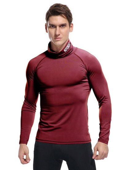 Men's Movement Turtleneck Long-Sleeved Shirt  Pioneer Kitty Market Wine Red S 