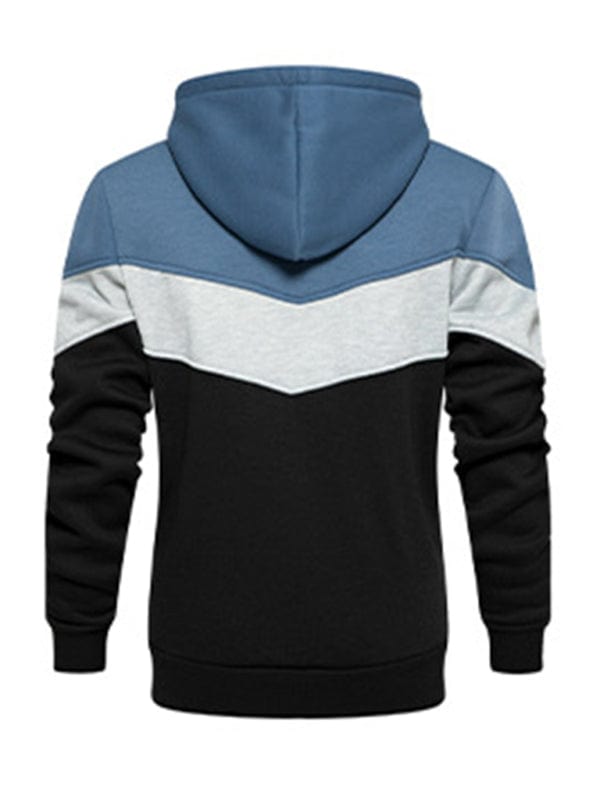Men's Color Contrast Hoodie Sweatshirt