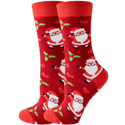 Unisex Christmas Cartoon Santa Claus Socks